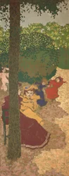 The Public Gardens: Young Girls Playing, 1894 (hundesyge på lærred)